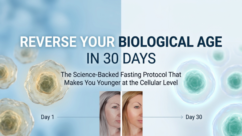 Reverse Your Biological Age in 30 Days: The Science-Backed Fasting Protocol That Makes You Younger at the Cellular Level"